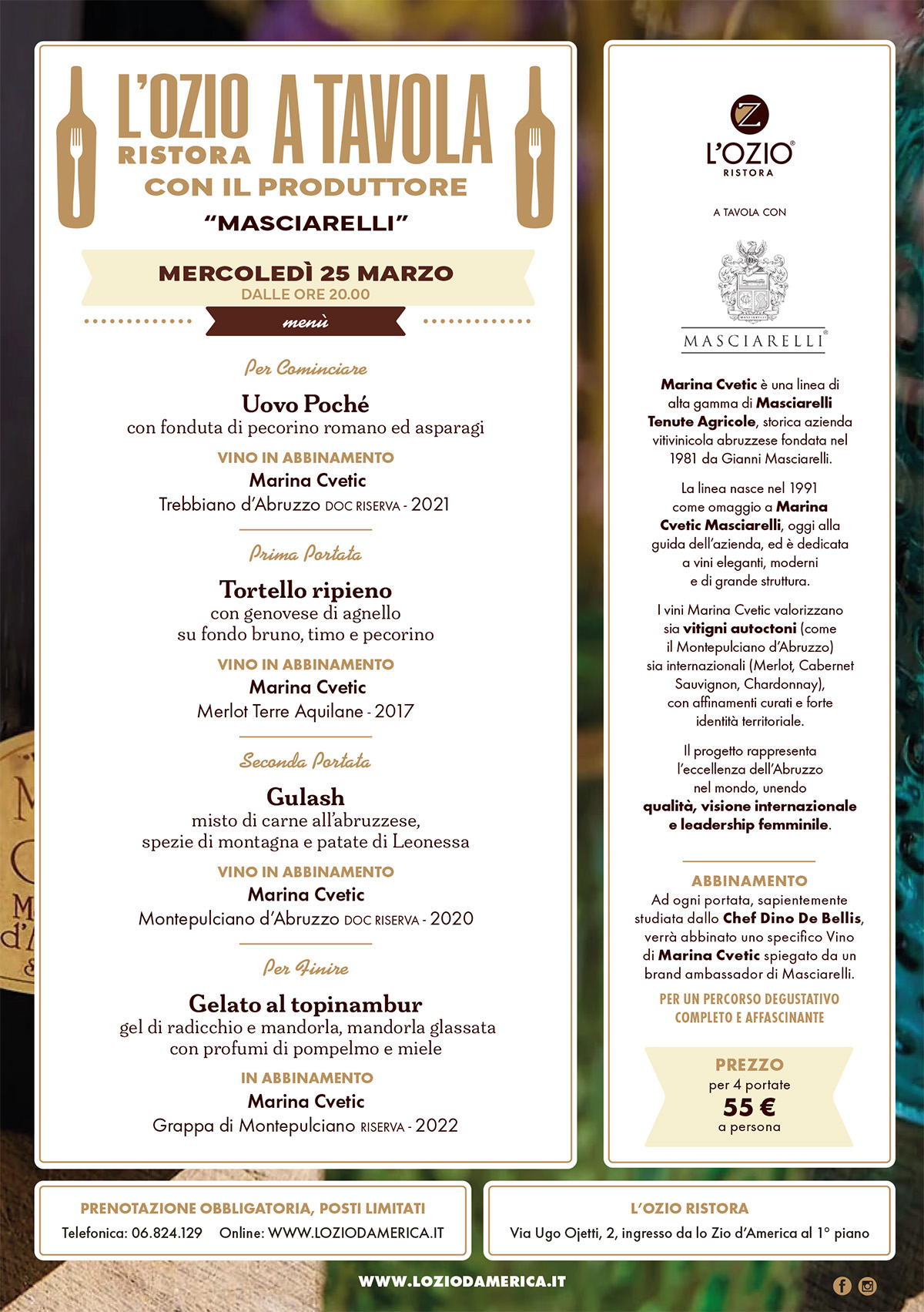 A cena con il produttore – Masciarelli